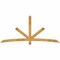 Ekena Millwork Alberta Rough Sawn Timber Gable Bracket, Western Red Cedar, 96"W x 44"H x 4"D x 4"F, 11/12 Pitch GBW096X44X0404ALB00RWR - alternate 1